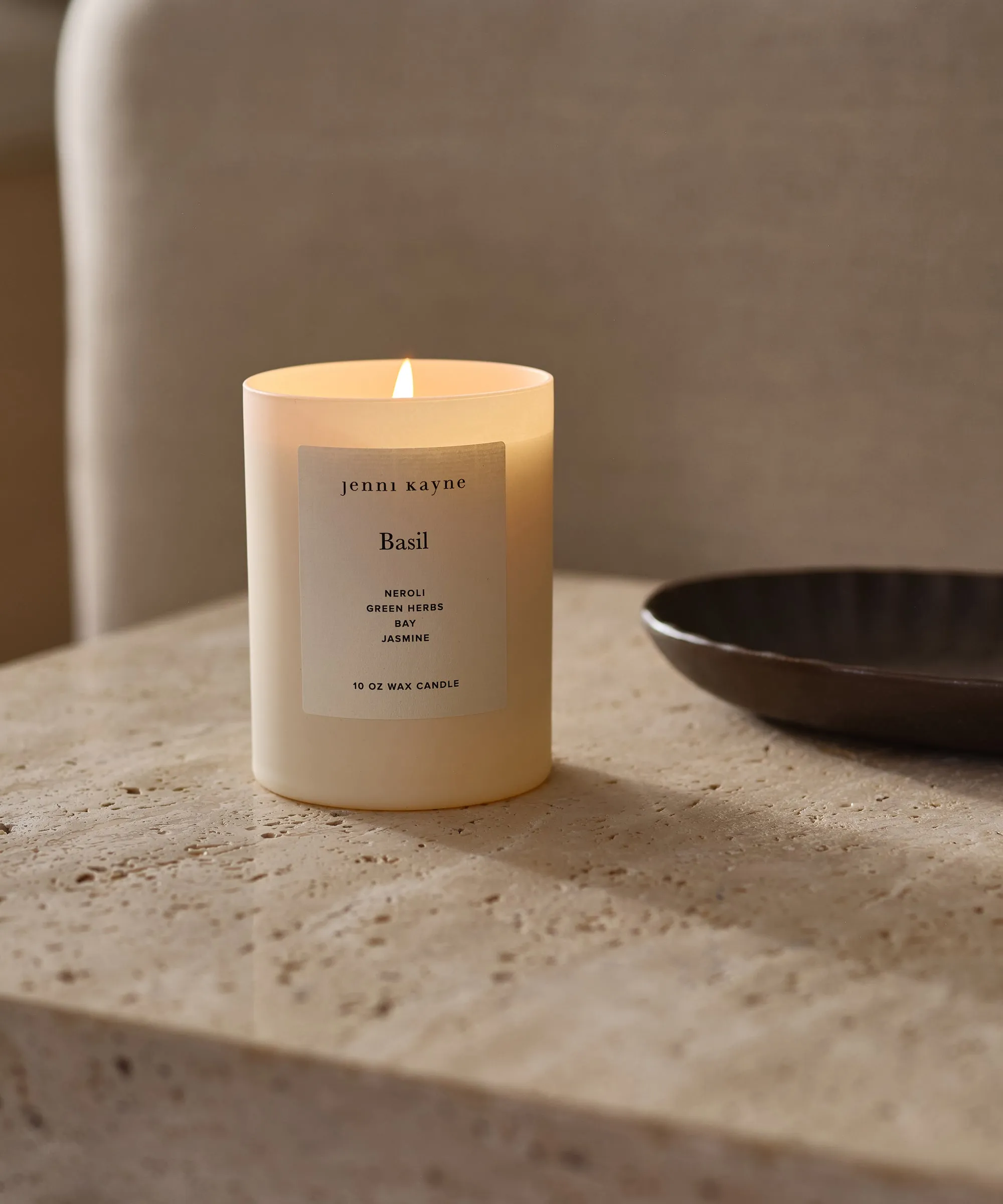 Basil Glass Candle