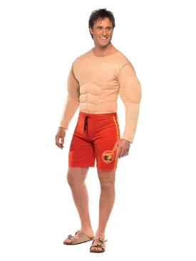 Baywatch Lifeguard Costume with Muscle Vest