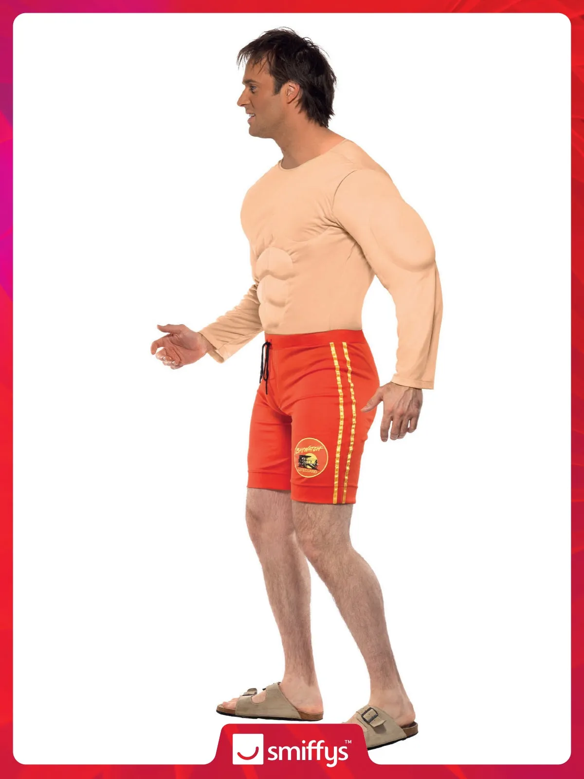 Baywatch Lifeguard Costume with Muscle Vest