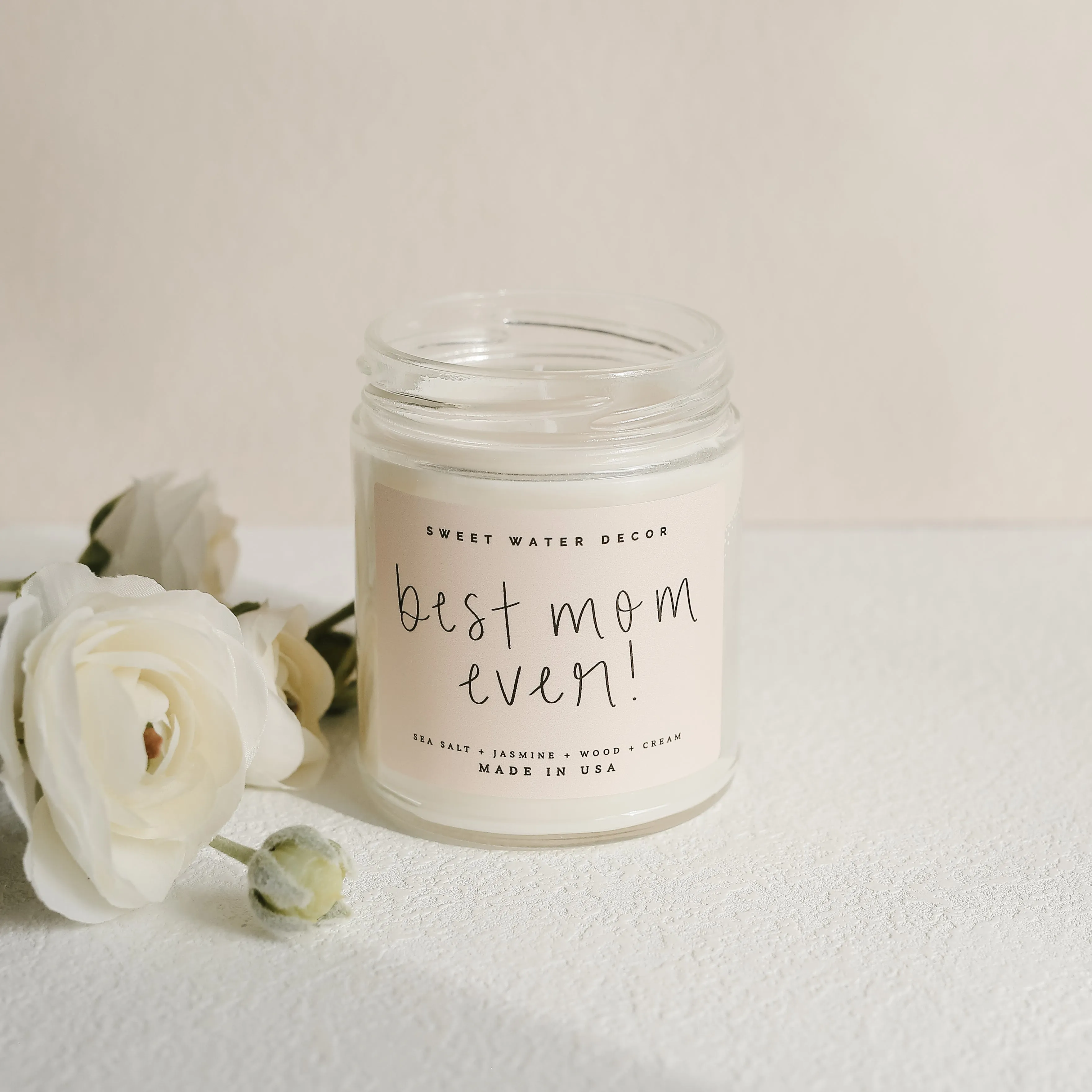 Best Mom Ever! Soy Candle Clear Jar - 9 oz
