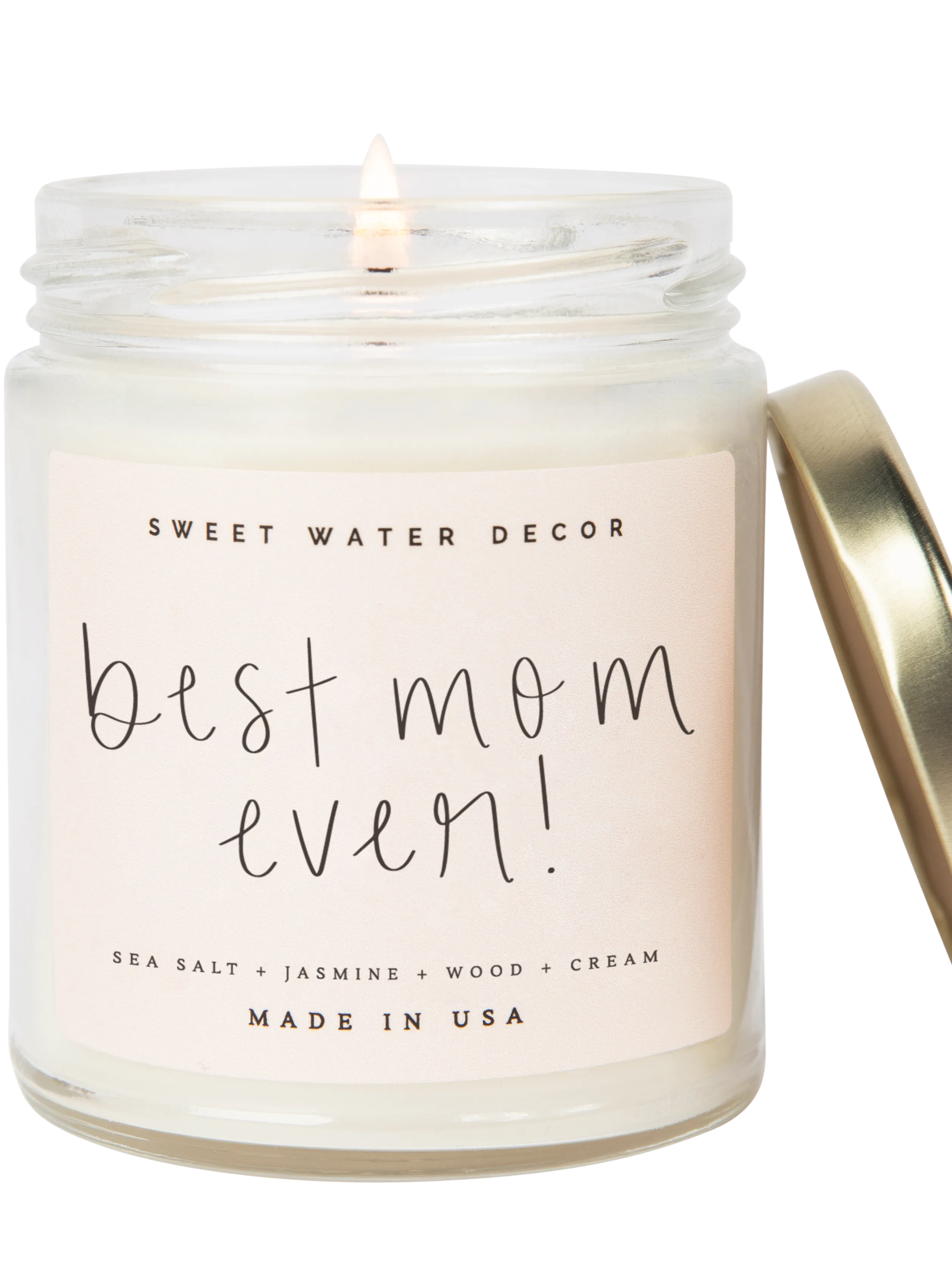 Best Mom Ever! Soy Candle Clear Jar - 9 oz