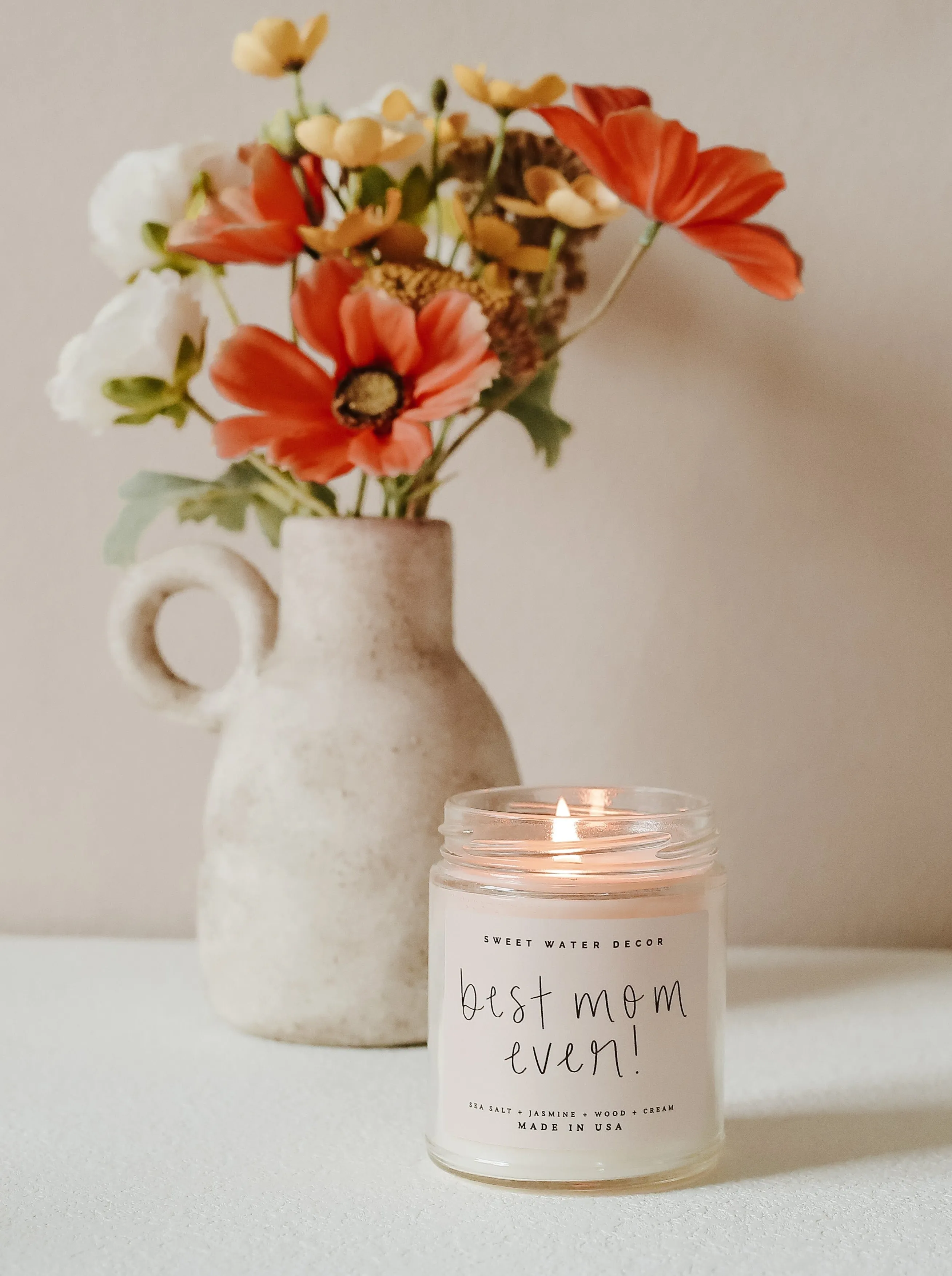Best Mom Ever! Soy Candle Clear Jar - 9 oz
