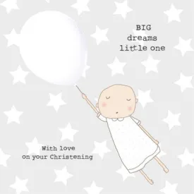 Big Dreams Christening Card