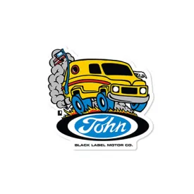 Black Label Man Van Sticker
