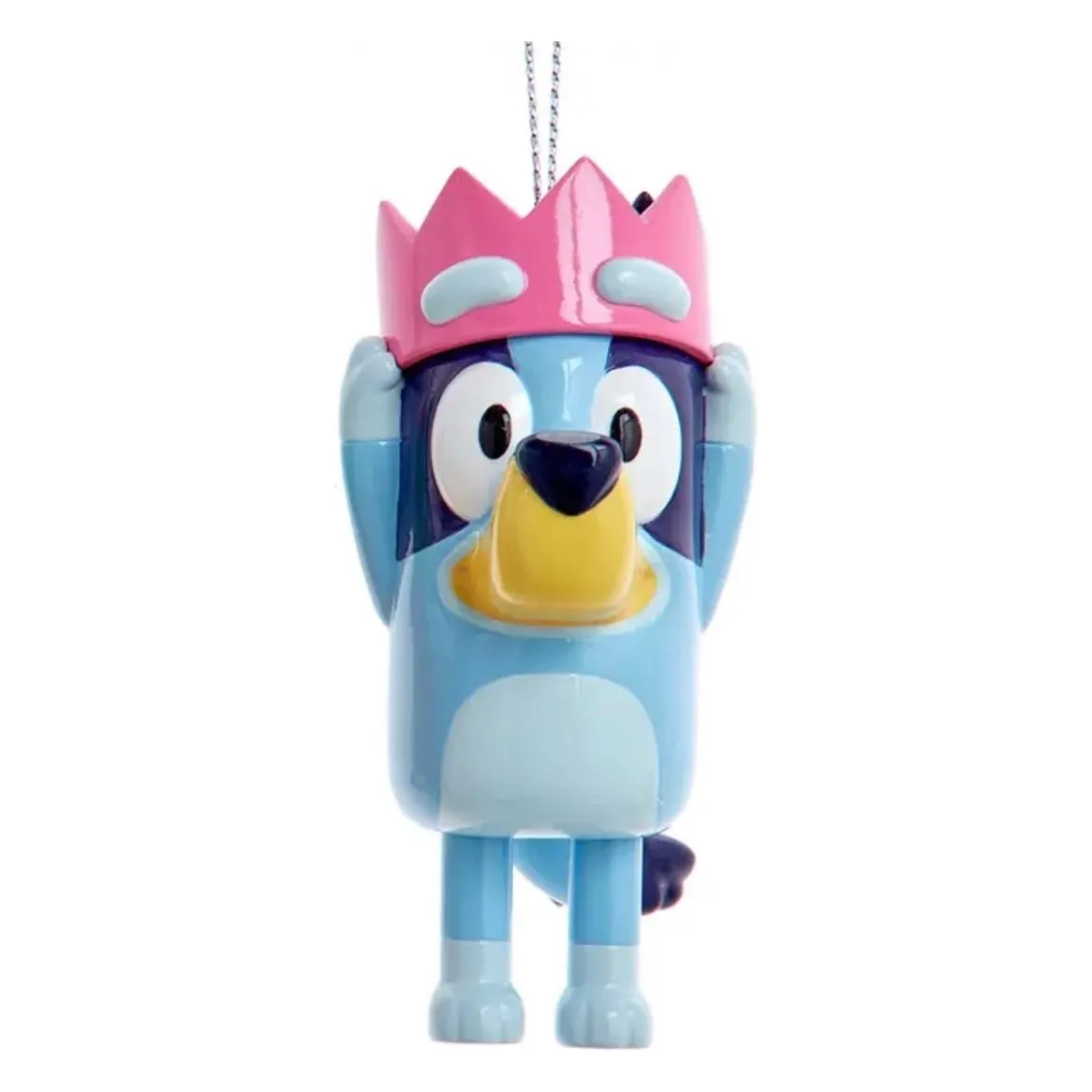 Bluey and Friends 3" Character Christmas Ornament - BLUEY WITH PINK CROWN