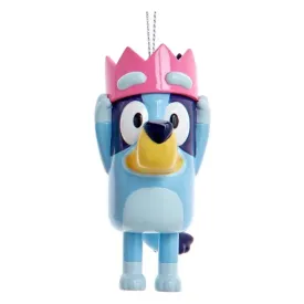 Bluey and Friends 3" Character Christmas Ornament - BLUEY WITH PINK CROWN