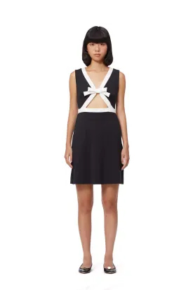 BOW DETAIL CUT-OUT DRESS