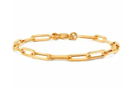 Bracelet 14kt Gold Paper Clip