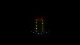 Burning candle animation - 50 drones