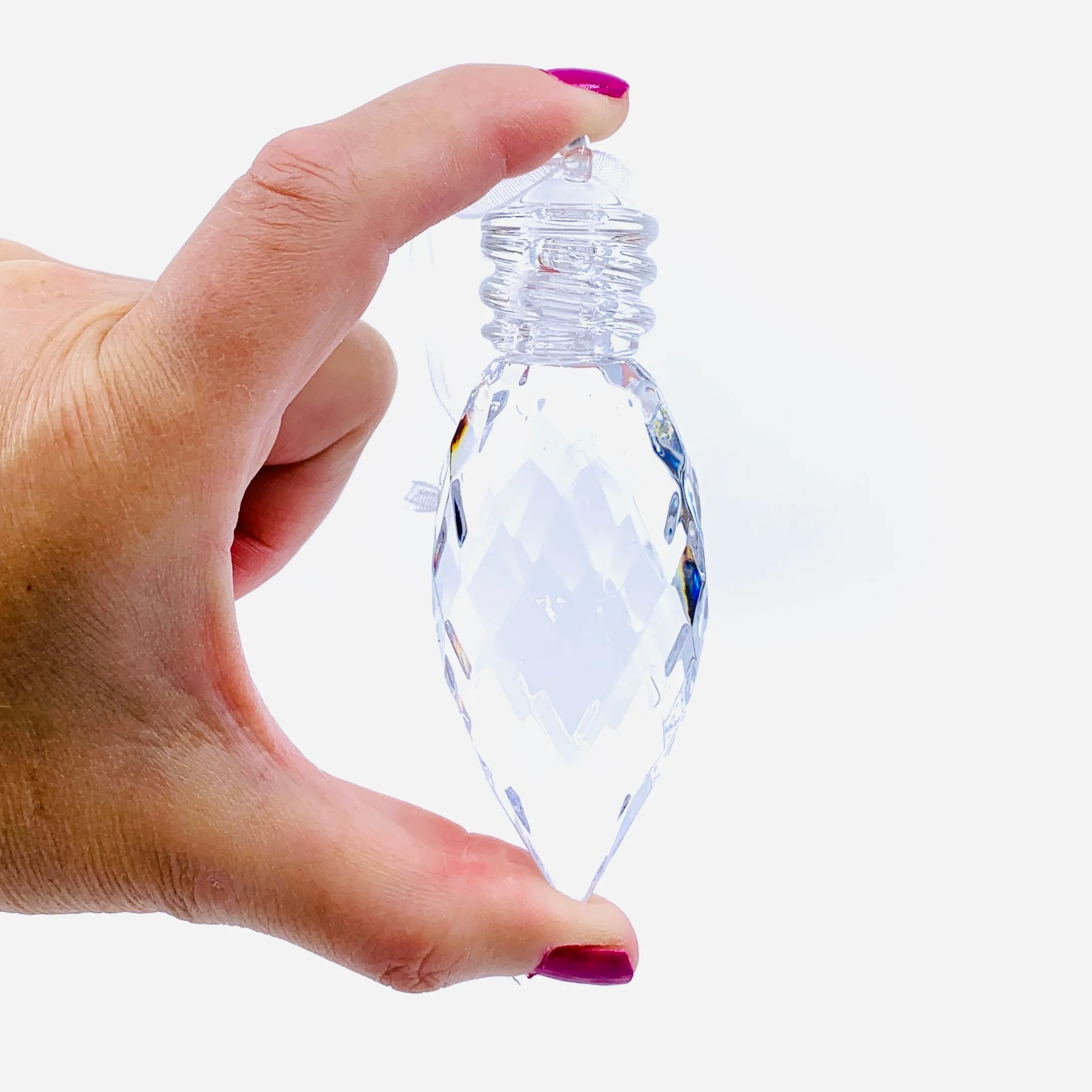 C9  Acrylic Crystal Ornament 4, Clear