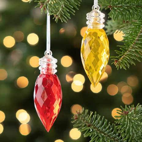C9  Acrylic Crystal Ornament 4, Clear