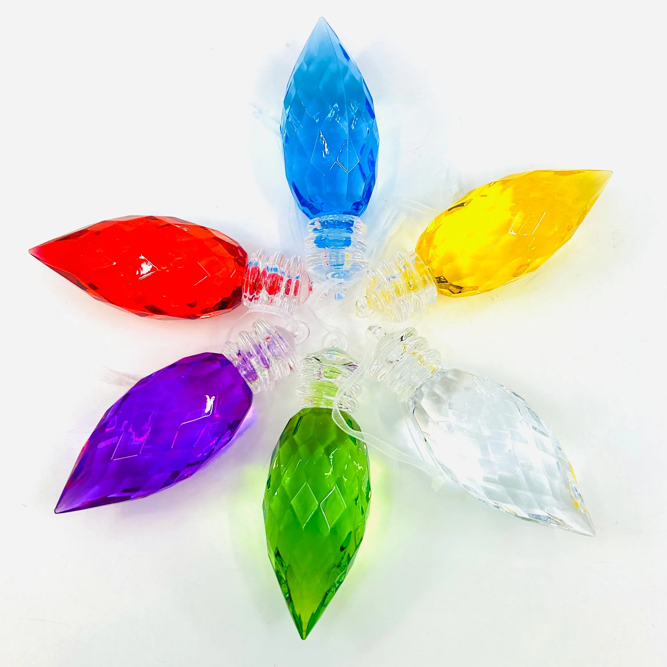 C9  Acrylic Crystal Ornament 4, Clear
