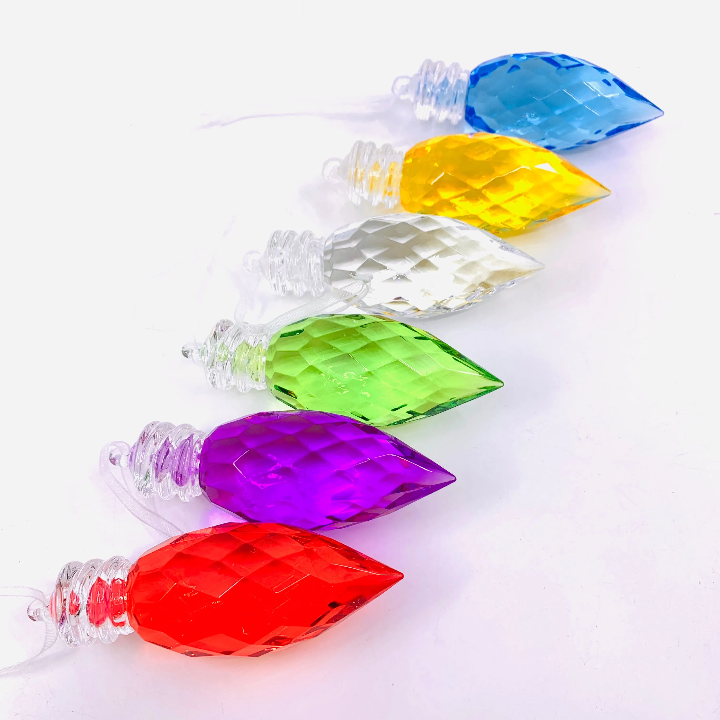 C9  Acrylic Crystal Ornament 4, Clear