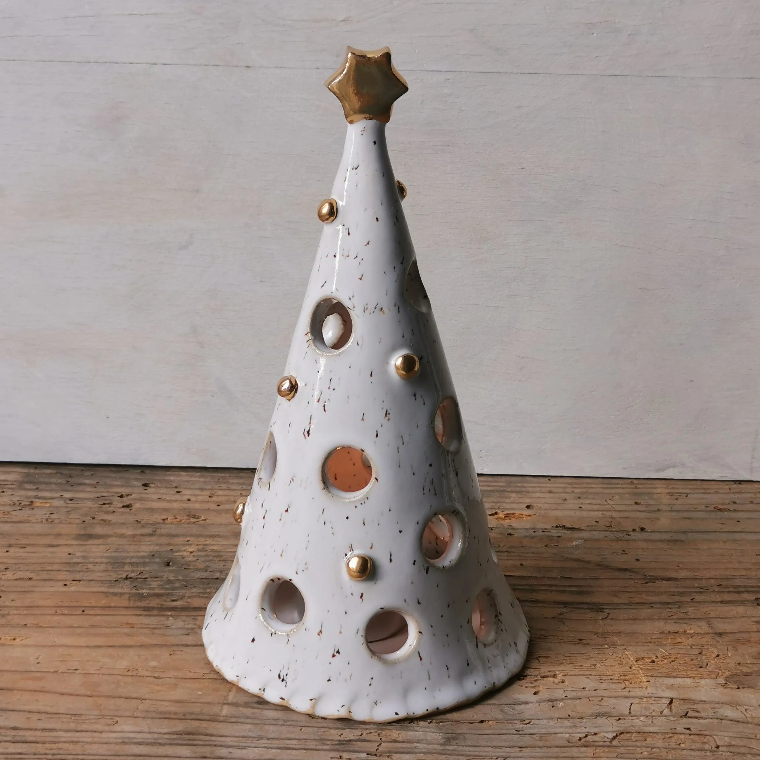 Ceramic Christmas tree candle holder Nr. 1