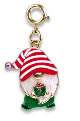 CHARM IT! Gold Swivel Christmas Gnome Charm