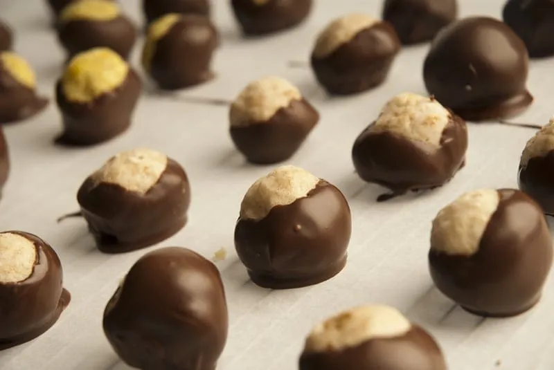Chocolate Coated Coconut Balls