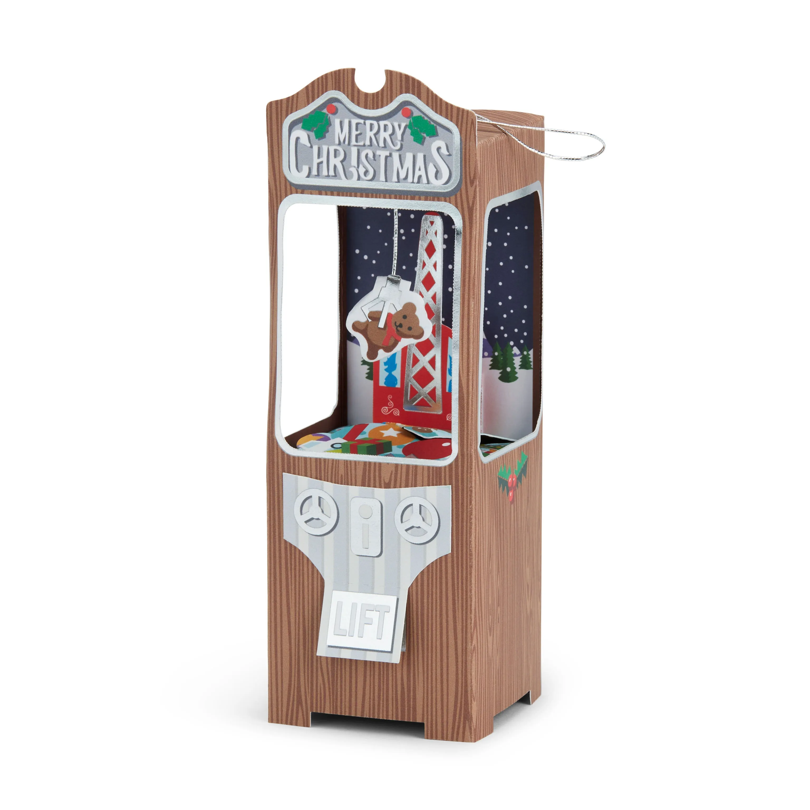 Christmas Claw Machine Pop-Up Cards - Set of 8