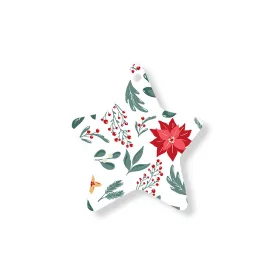 Christmas Decorations DECK THE HALLS II- Wooden Xmas Star And Fridge Magnet