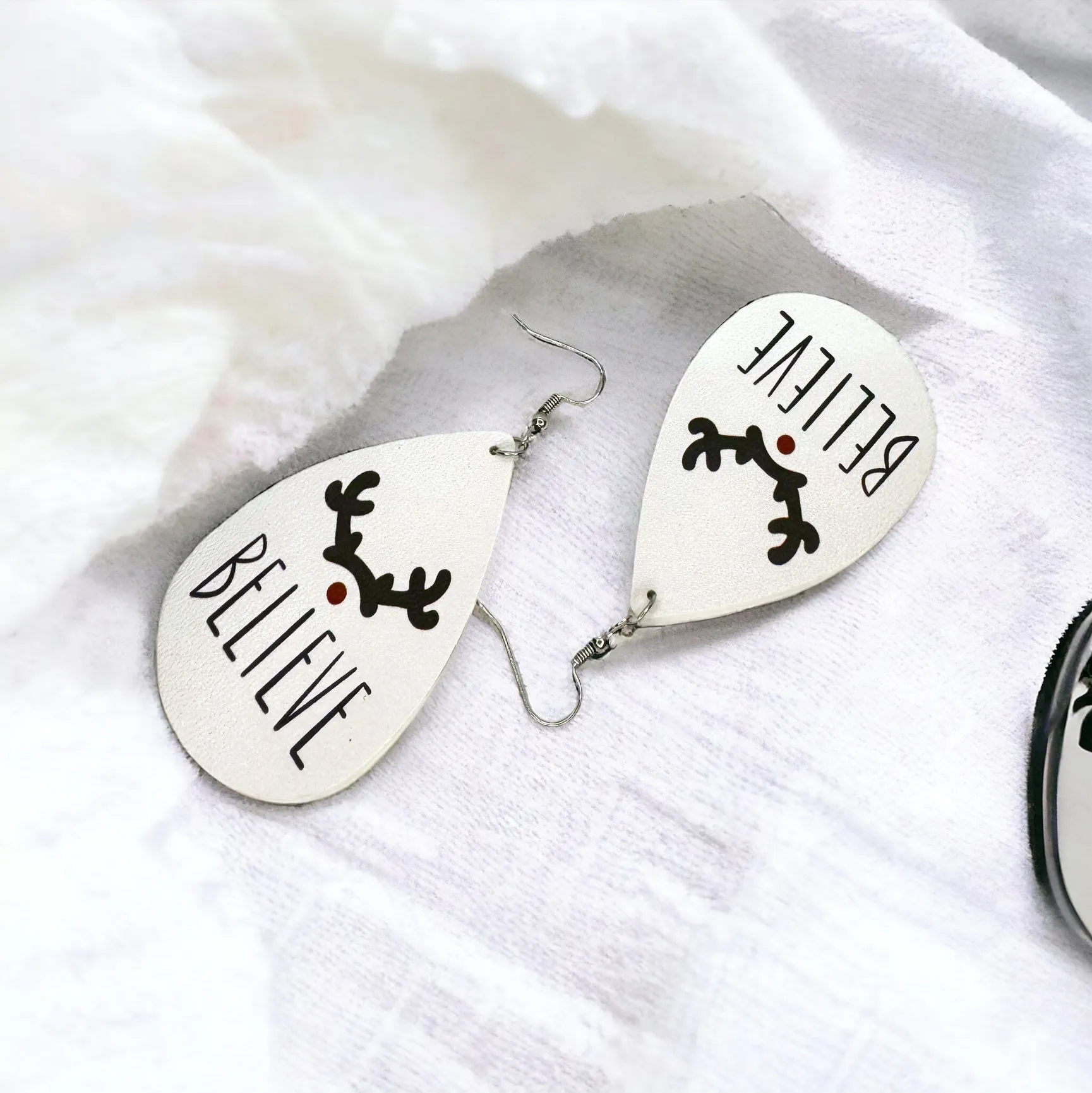 Christmas Earrings - Christmas Tree Earrings, Santa Costume, Christmas Jewelry, Handmade Earrings, Rudolph the Red Nosed Reindeer, Snowflake Earring