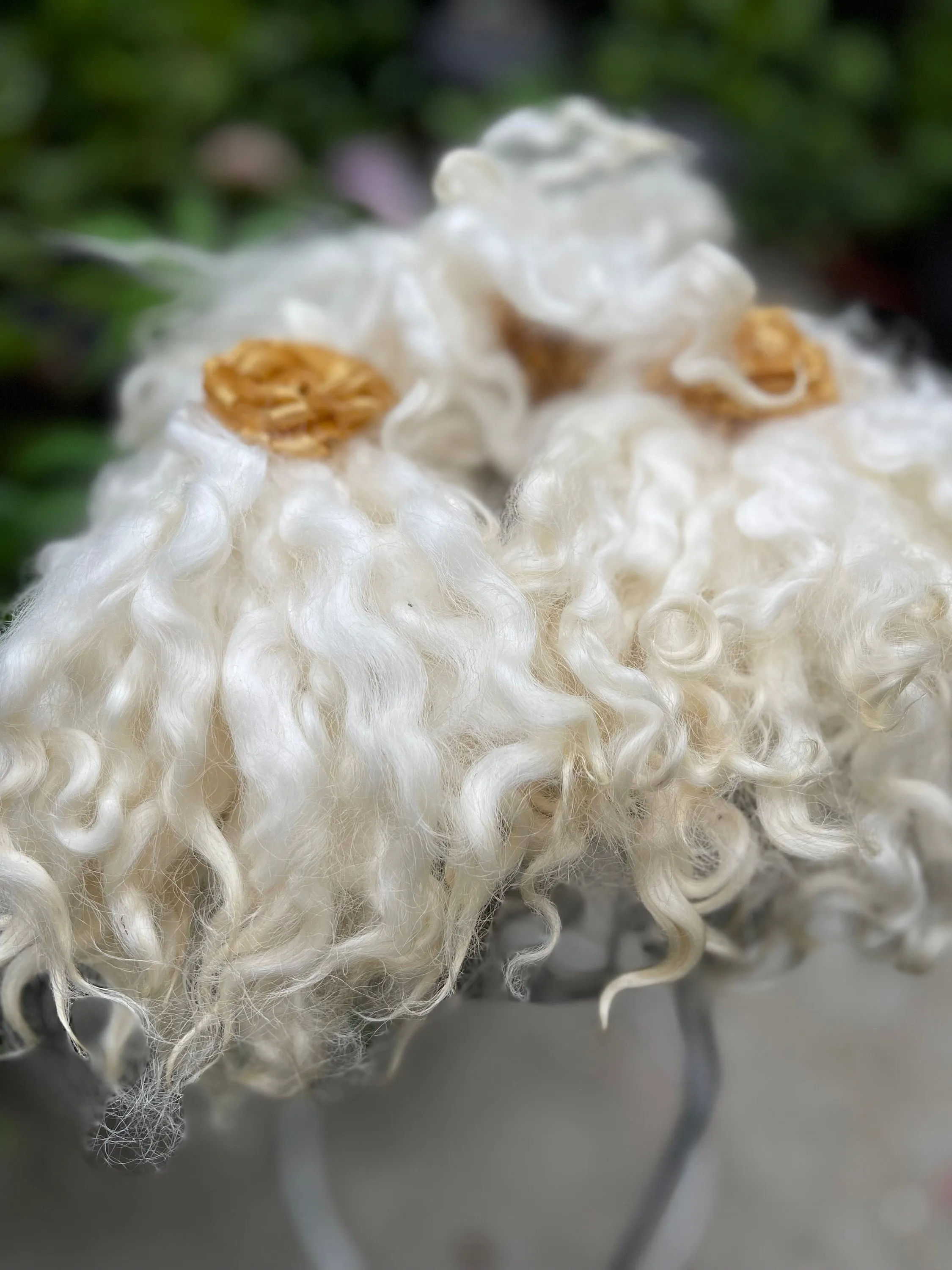 Christmas gift, Natural locks, Wool fleece for felting, Spinning, Needle felting, Waldorf hair, Minifee monster, Doll making, Craft supply