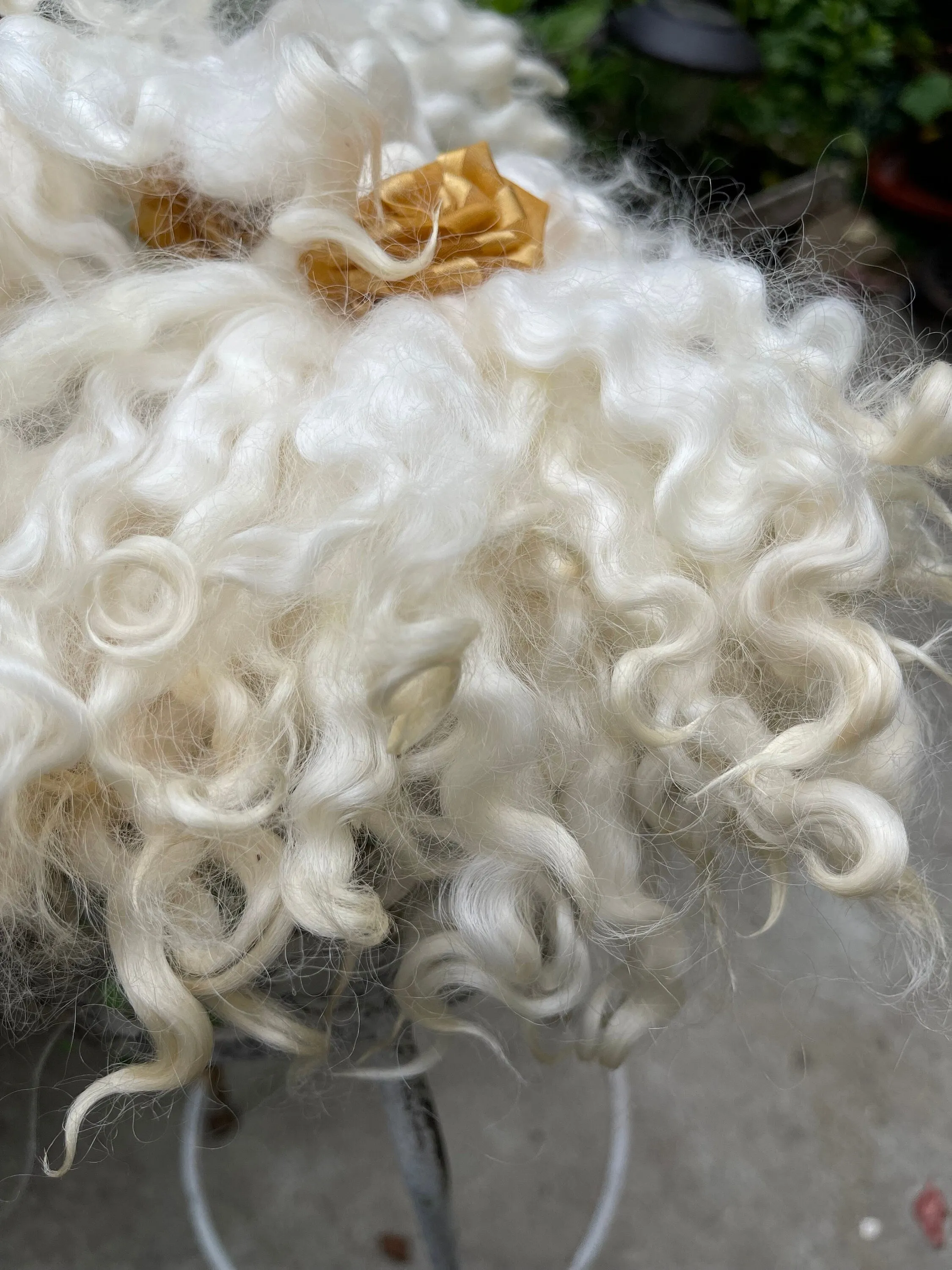 Christmas gift, Natural locks, Wool fleece for felting, Spinning, Needle felting, Waldorf hair, Minifee monster, Doll making, Craft supply