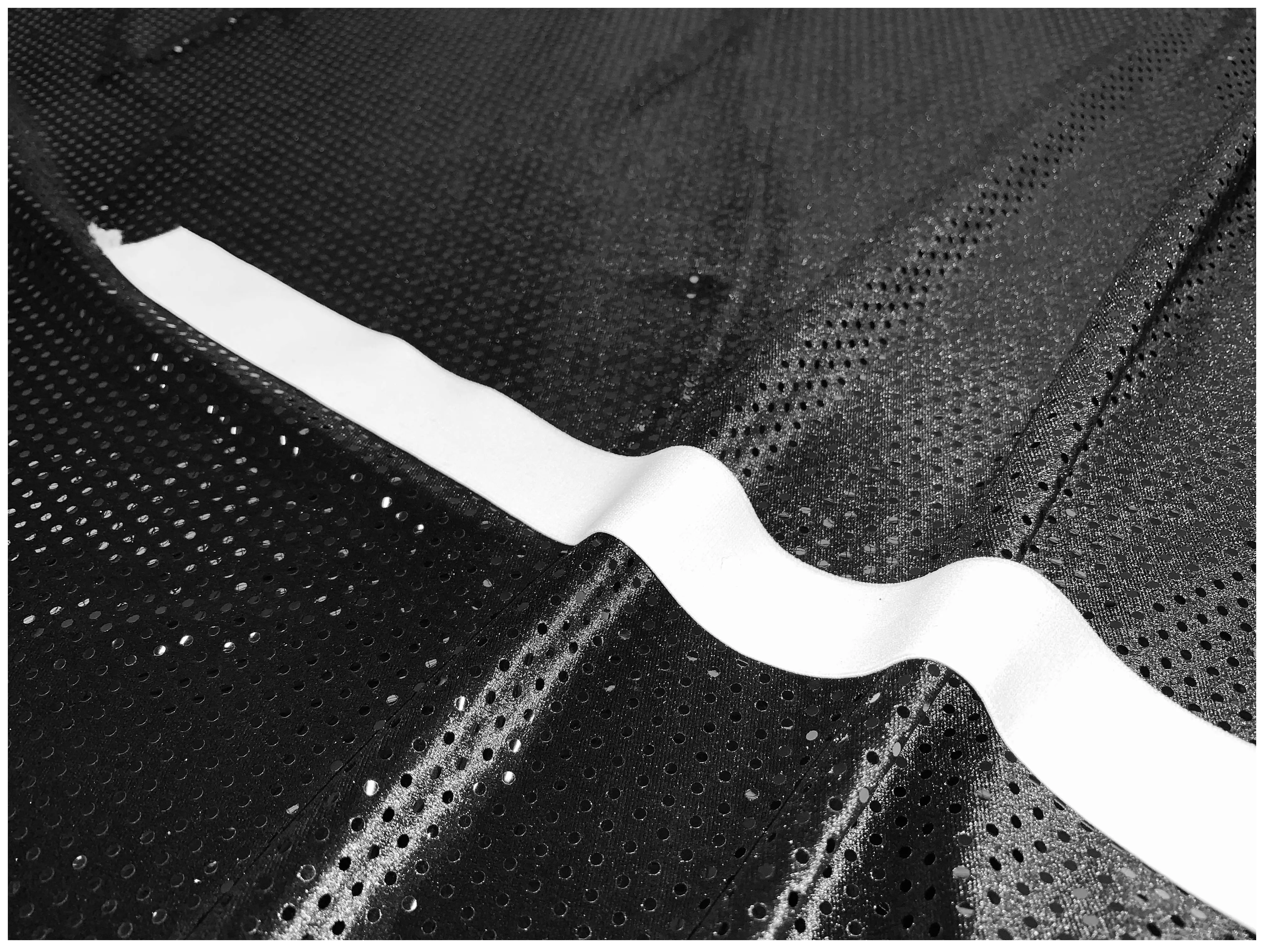 Ciniglia Glitter Rotondo Nero