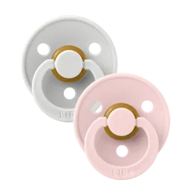 Colour Natural Rubber Latex Pacifier 2 pack | Haze / Blossom