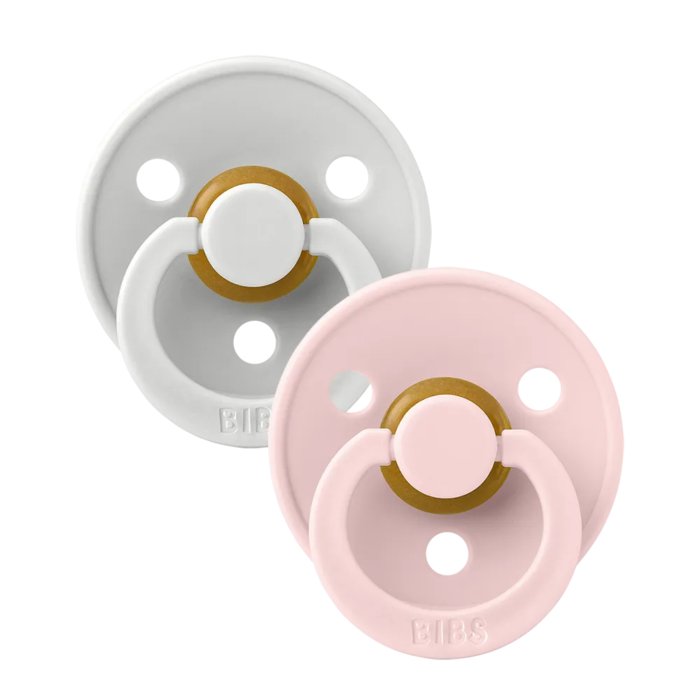 Colour Natural Rubber Latex Pacifier 2 pack | Haze / Blossom