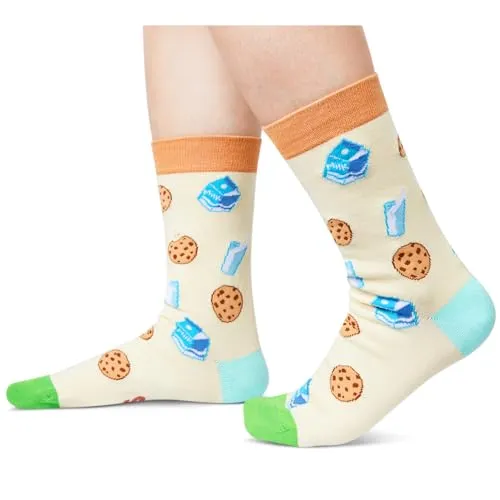 Cookies Gift Baker Gifts Men Women, Baking Socks Cookie Milk Socks