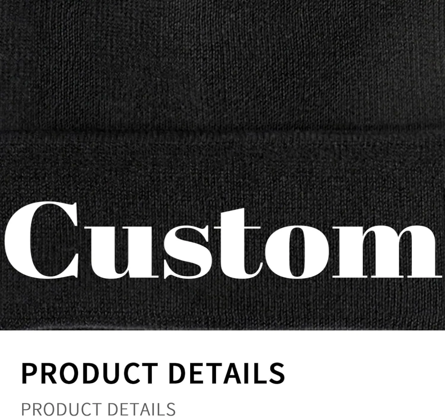 Custom Beanie Hat Personalized Winter Knitted Hat Add Design Your Own Text/Logo/Image Beanie