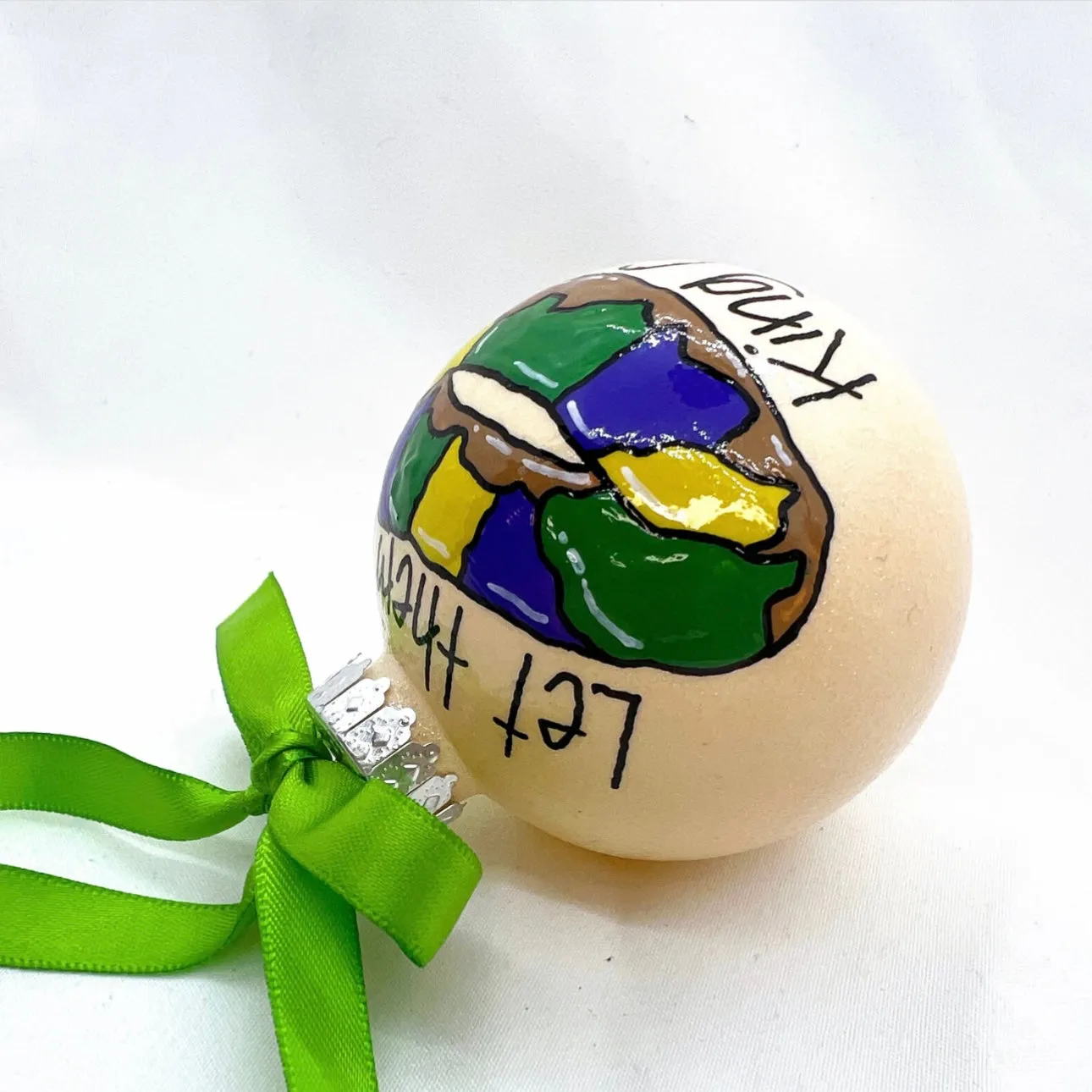 Custom Handmade Ornament: "Let Them Eat Cake!" (Can Be Personalized)