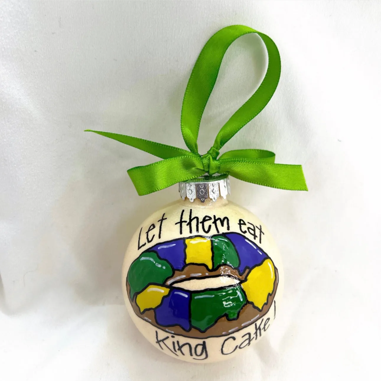 Custom Handmade Ornament: "Let Them Eat Cake!" (Can Be Personalized)