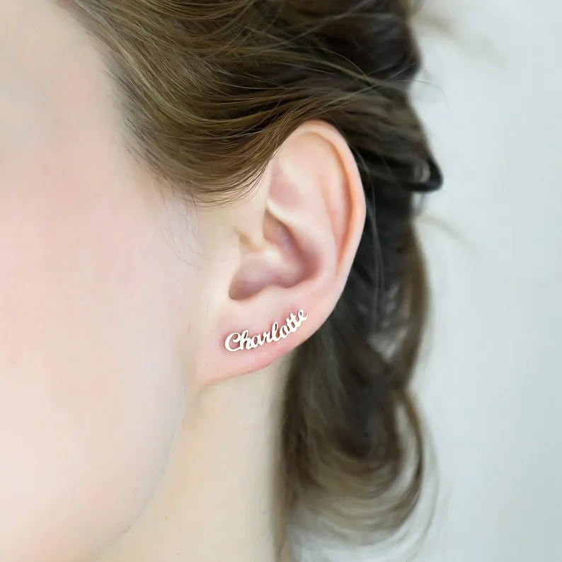 Custom Name Earring-Christmas Gifts For Mom