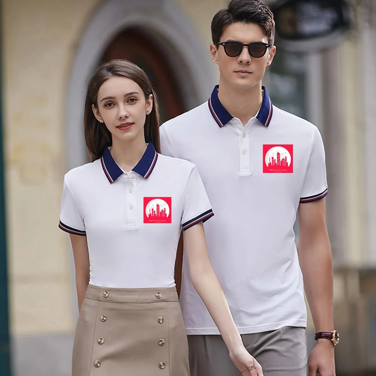 Custom Polo Shirts Design Your Own Personalized Golf Shirt with Logo/Text/Image for Men/Women