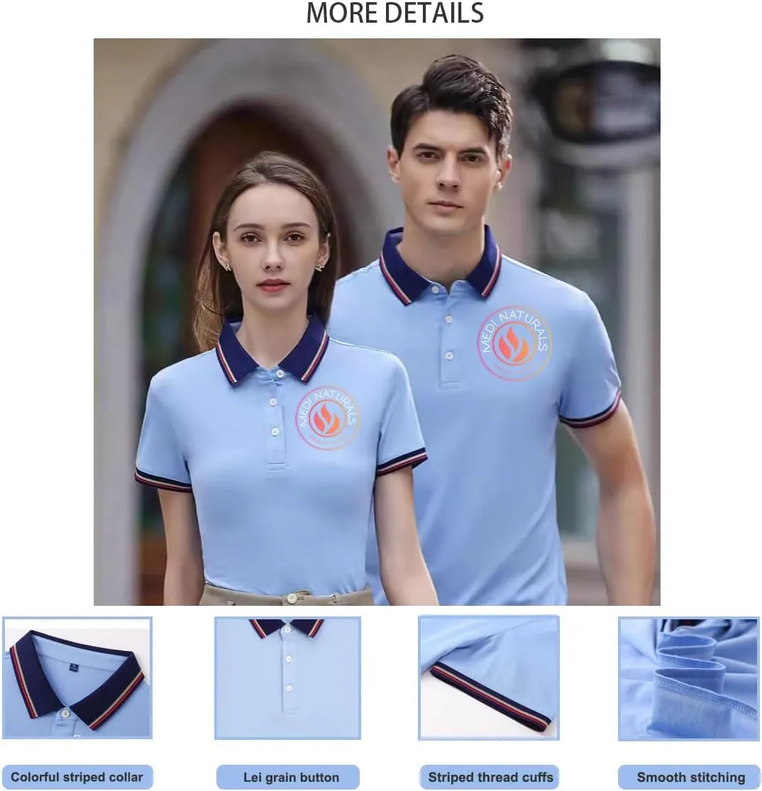 Custom Polo Shirts Design Your Own Personalized Golf Shirt with Logo/Text/Image for Men/Women