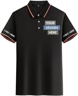 Custom Polo Shirts Design Your Own Personalized Golf Shirt with Logo/Text/Image for Men/Women