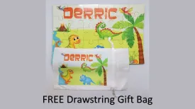 Dinosaur Personalized Kids Puzzle With FREE Matching Drawstring Gift Bag