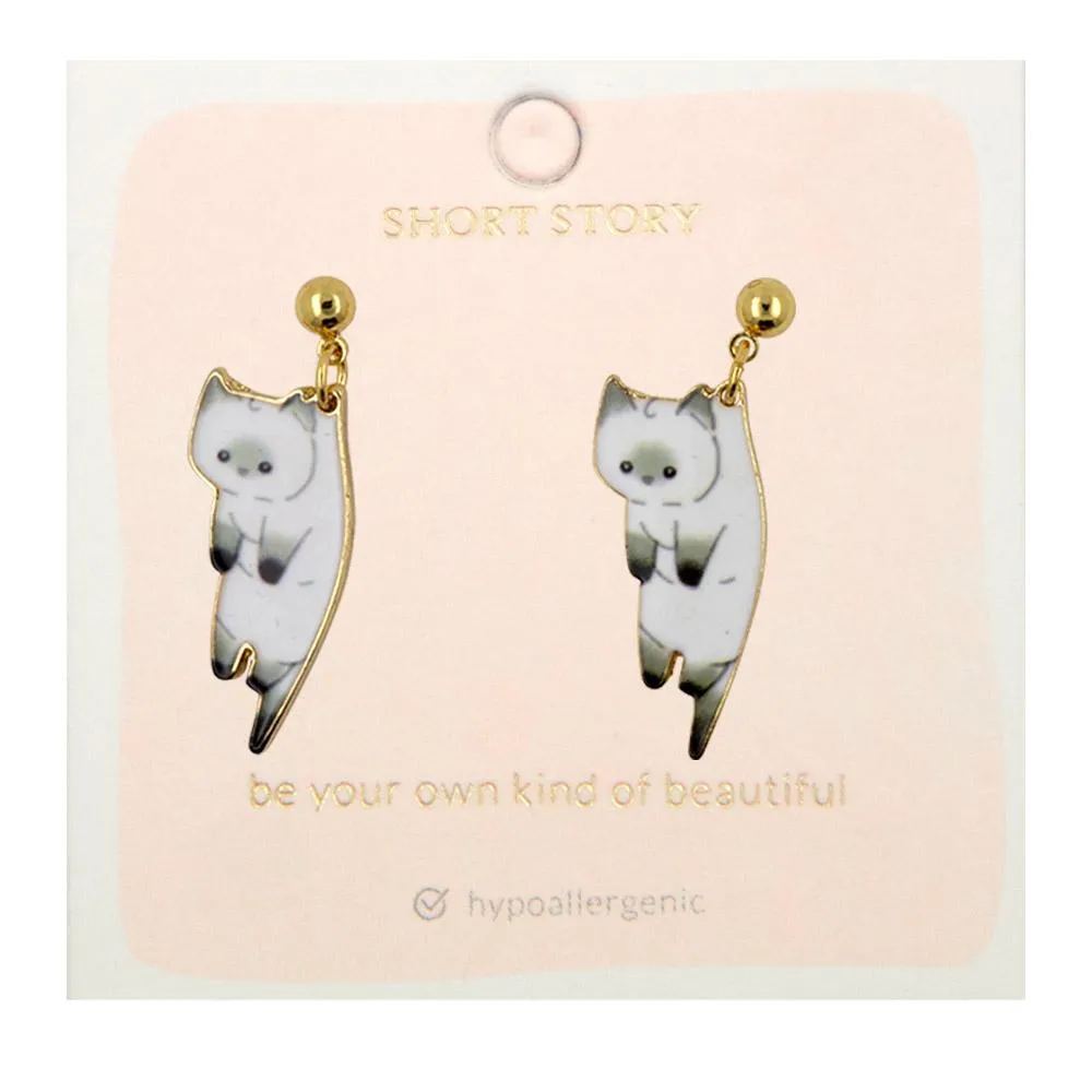 Drop Earring Cat