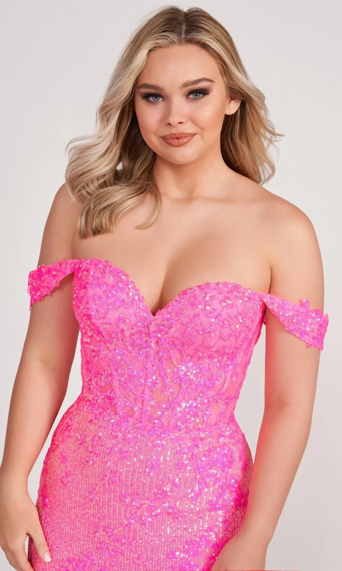 Ellie Wilde Sequin Prom Dress EW34012
