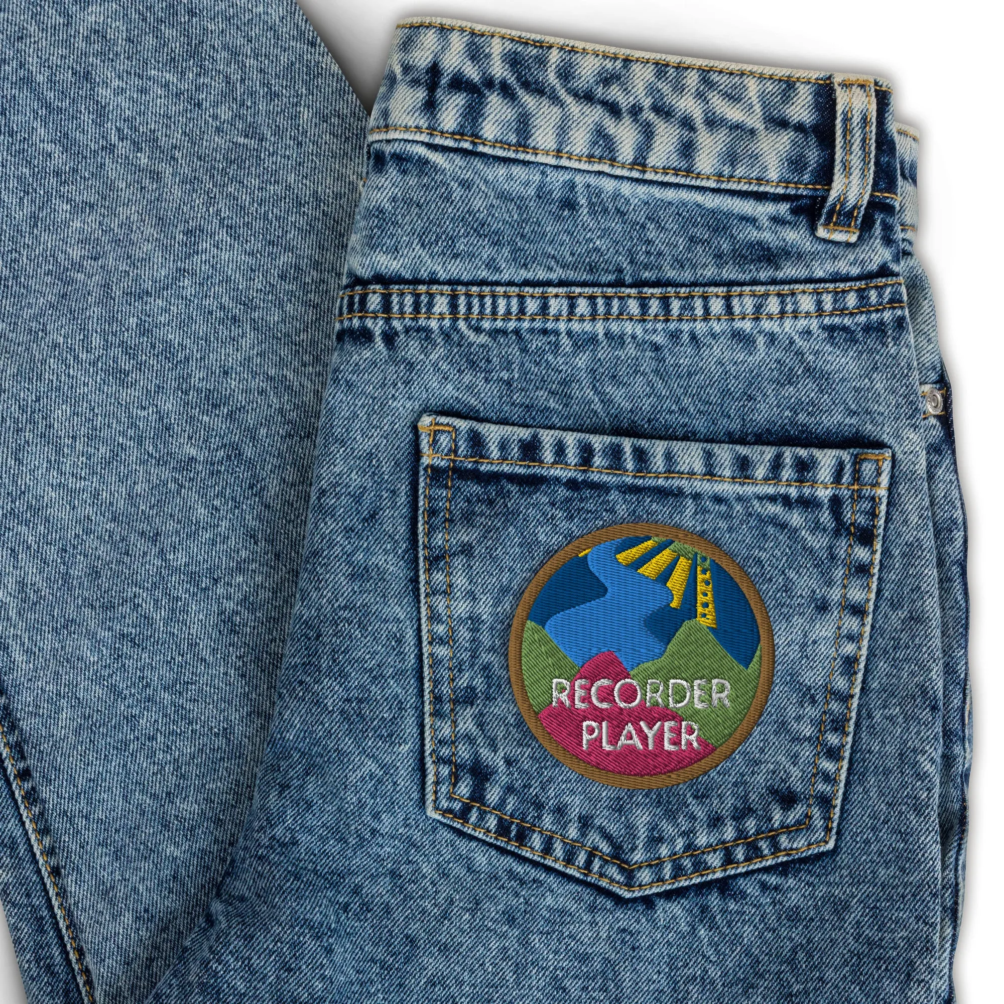Embroidered patch - 'Mountain' design