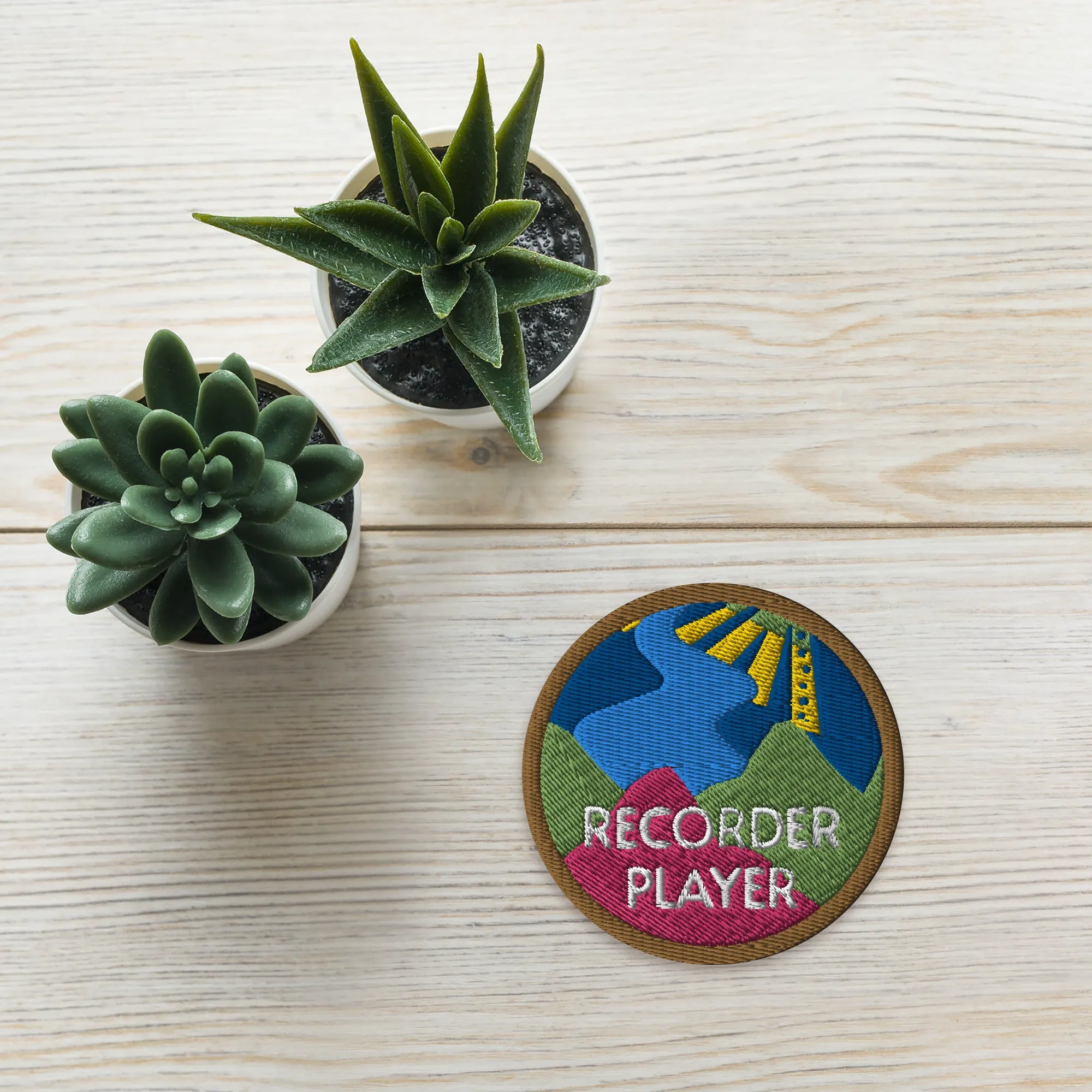 Embroidered patch - 'Mountain' design