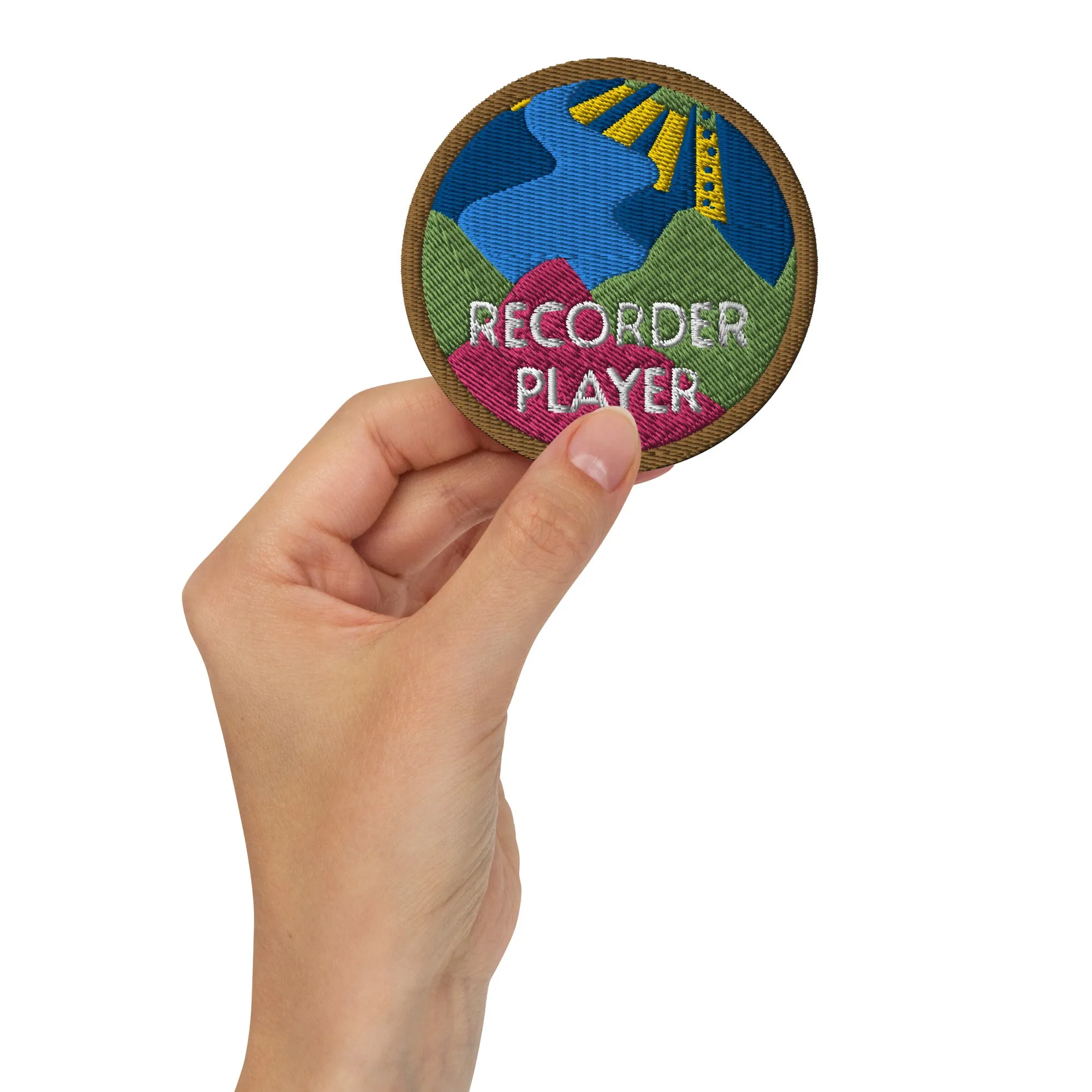 Embroidered patch - 'Mountain' design