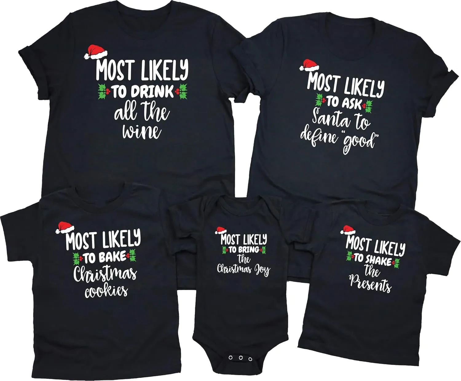 Family Matching Christmas Shirts | Funny Christmas T-Shirts | Most Likely To Shirts | Christmas Gifts | Christmas Tees | Matching Christmas