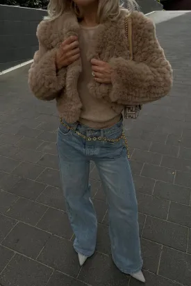 Faux Lola Jacket - Beige