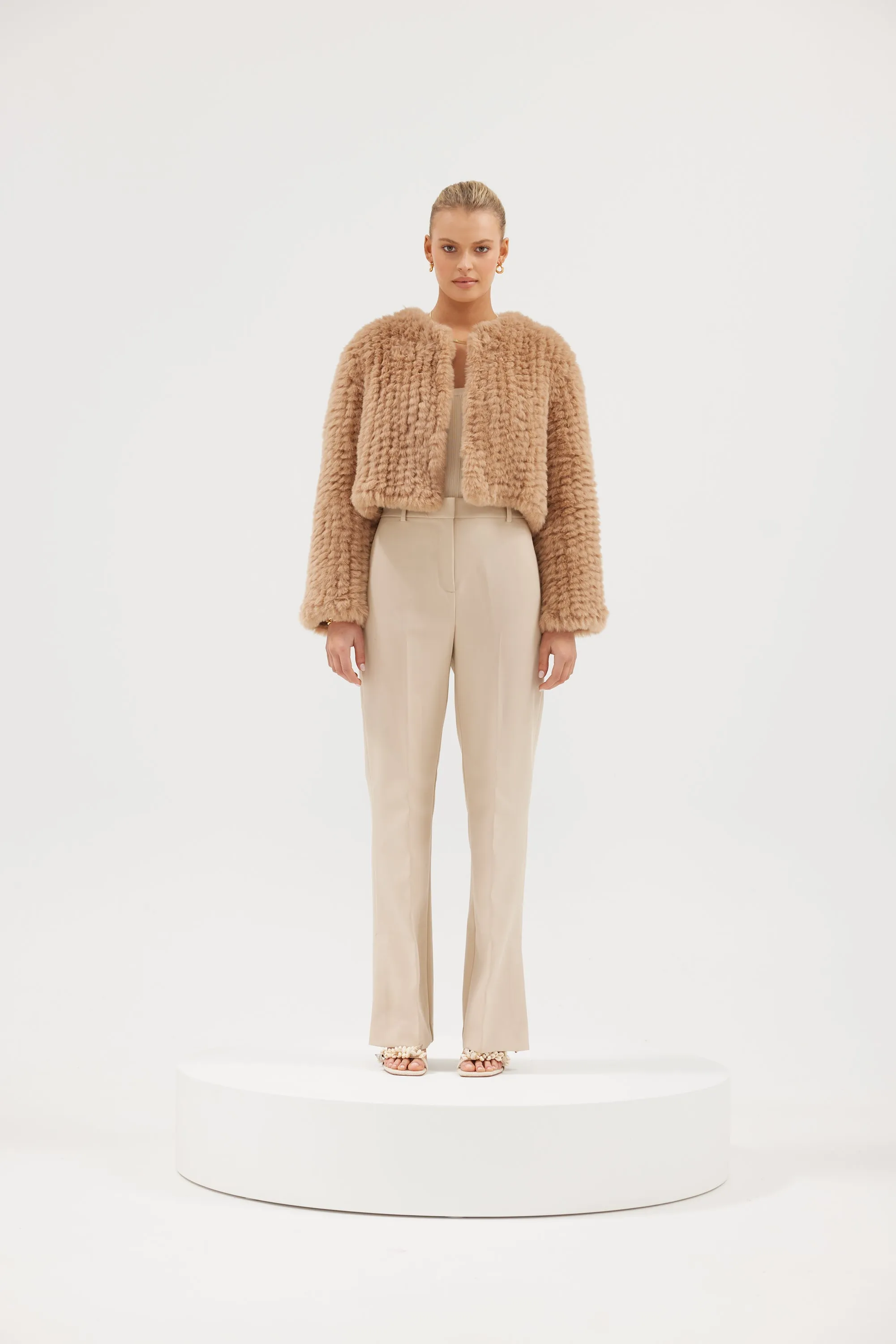 Faux Lola Jacket - Beige