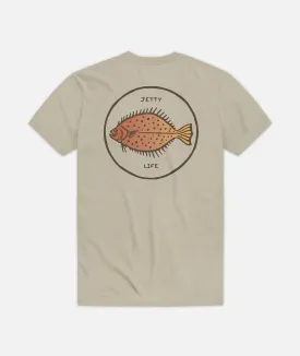 Flounder Tee - Tan
