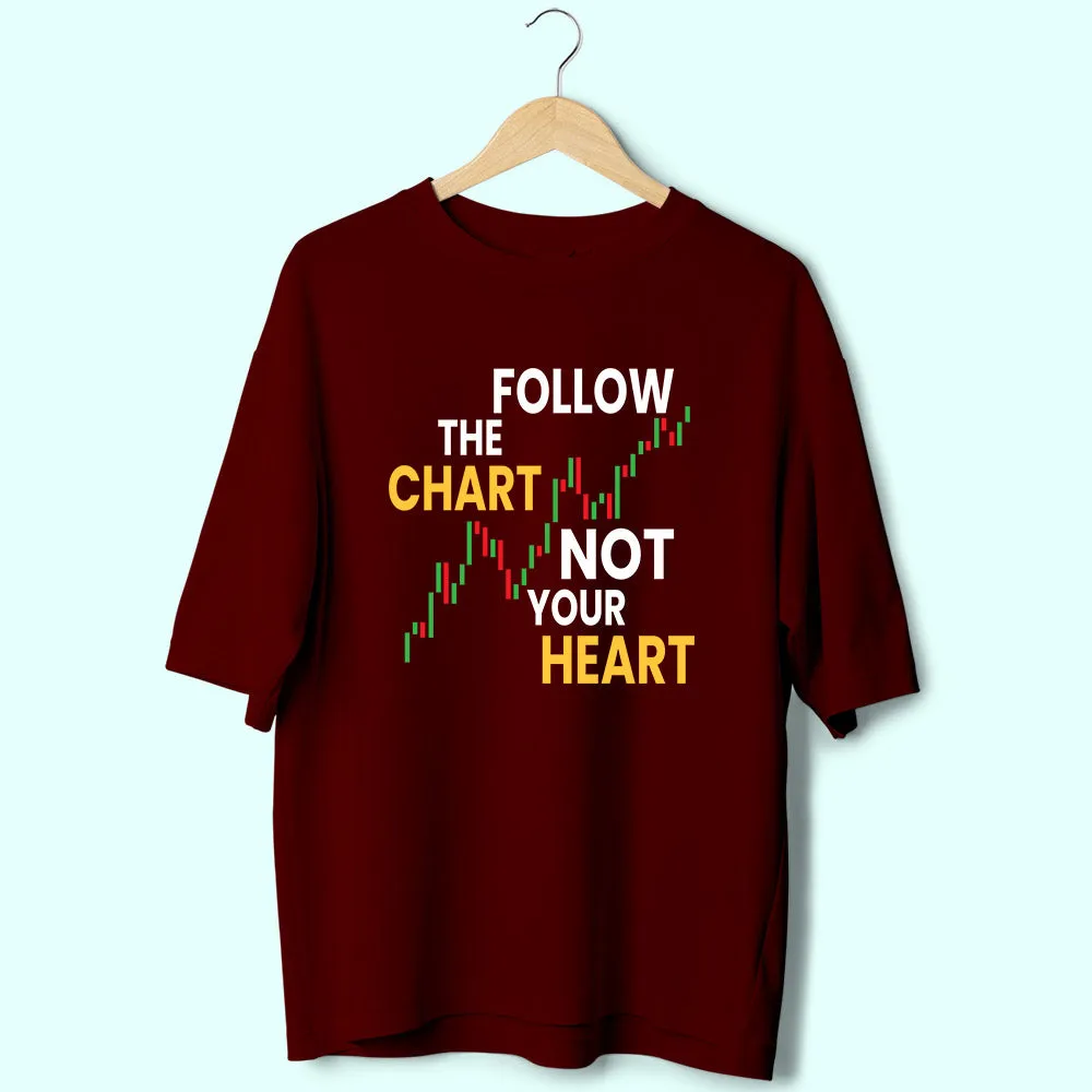 Follow The Chart (Front Print) Oversized T-Shirt