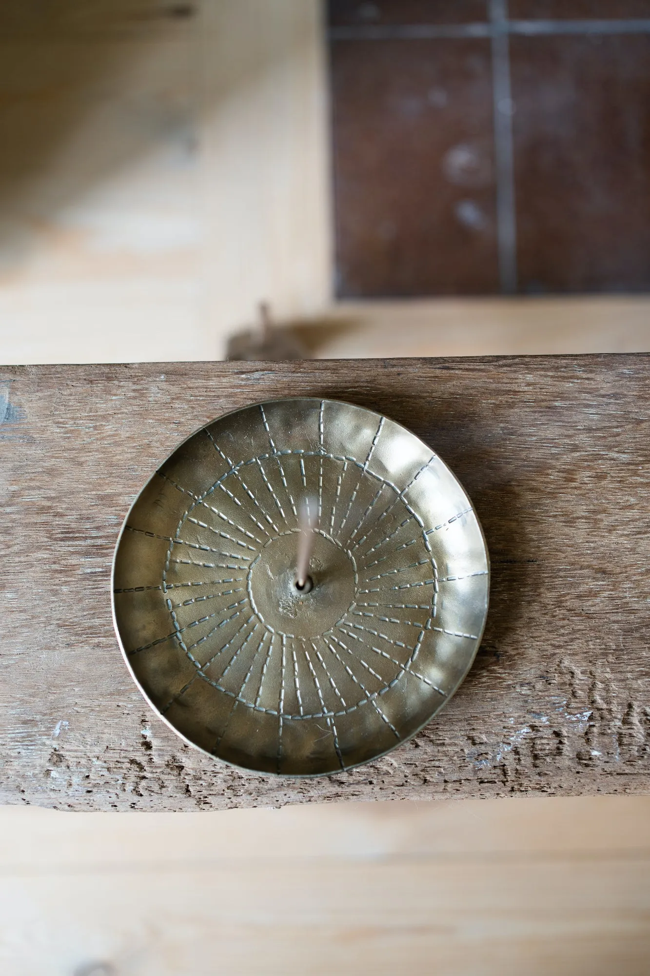Forged Incense Burner with Incense Sticks