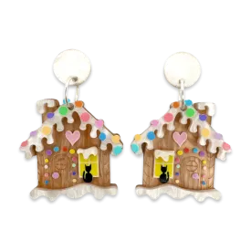 Gingerbread house  - earrings