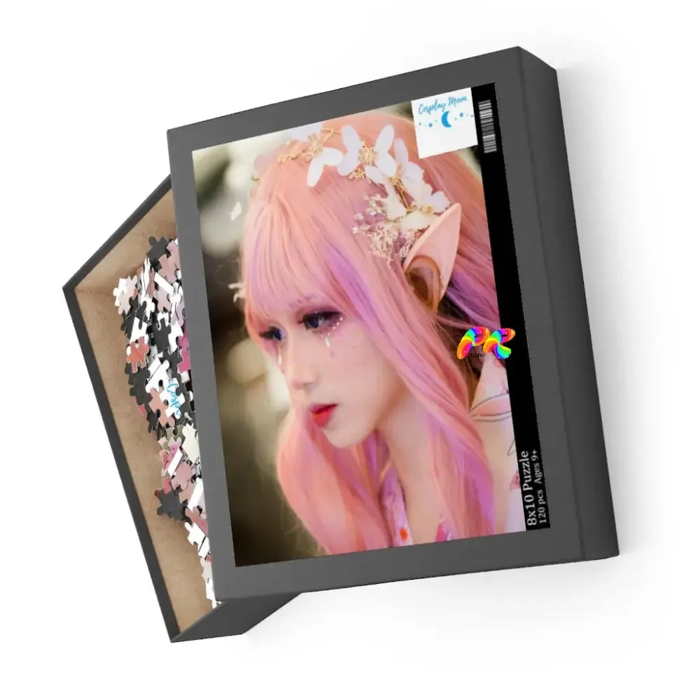 Girl Elf With Pink Wig Puzzle (120, 252, 500-Piece)